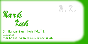mark kuh business card